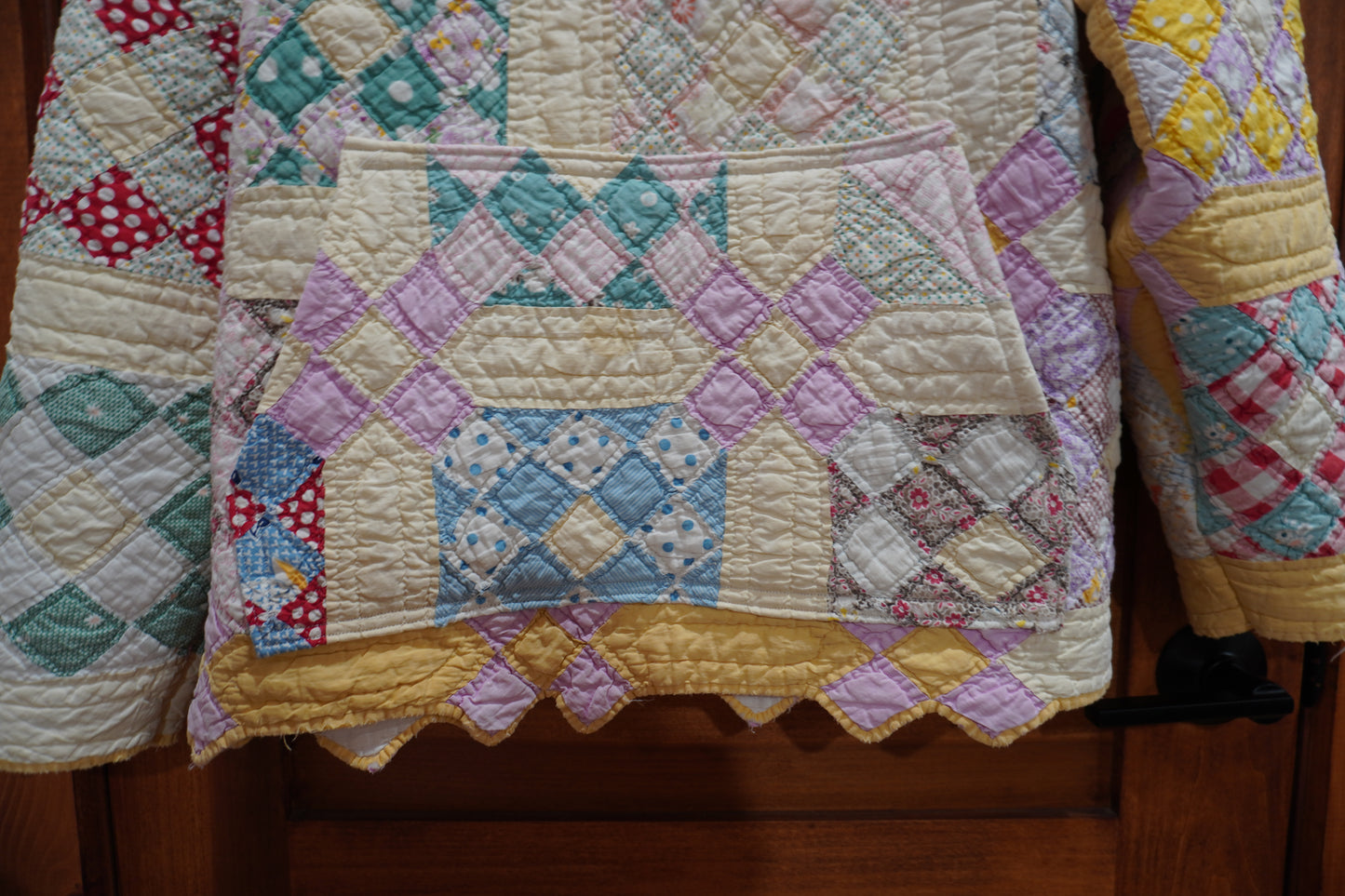 9 patch Quilt Hoodie