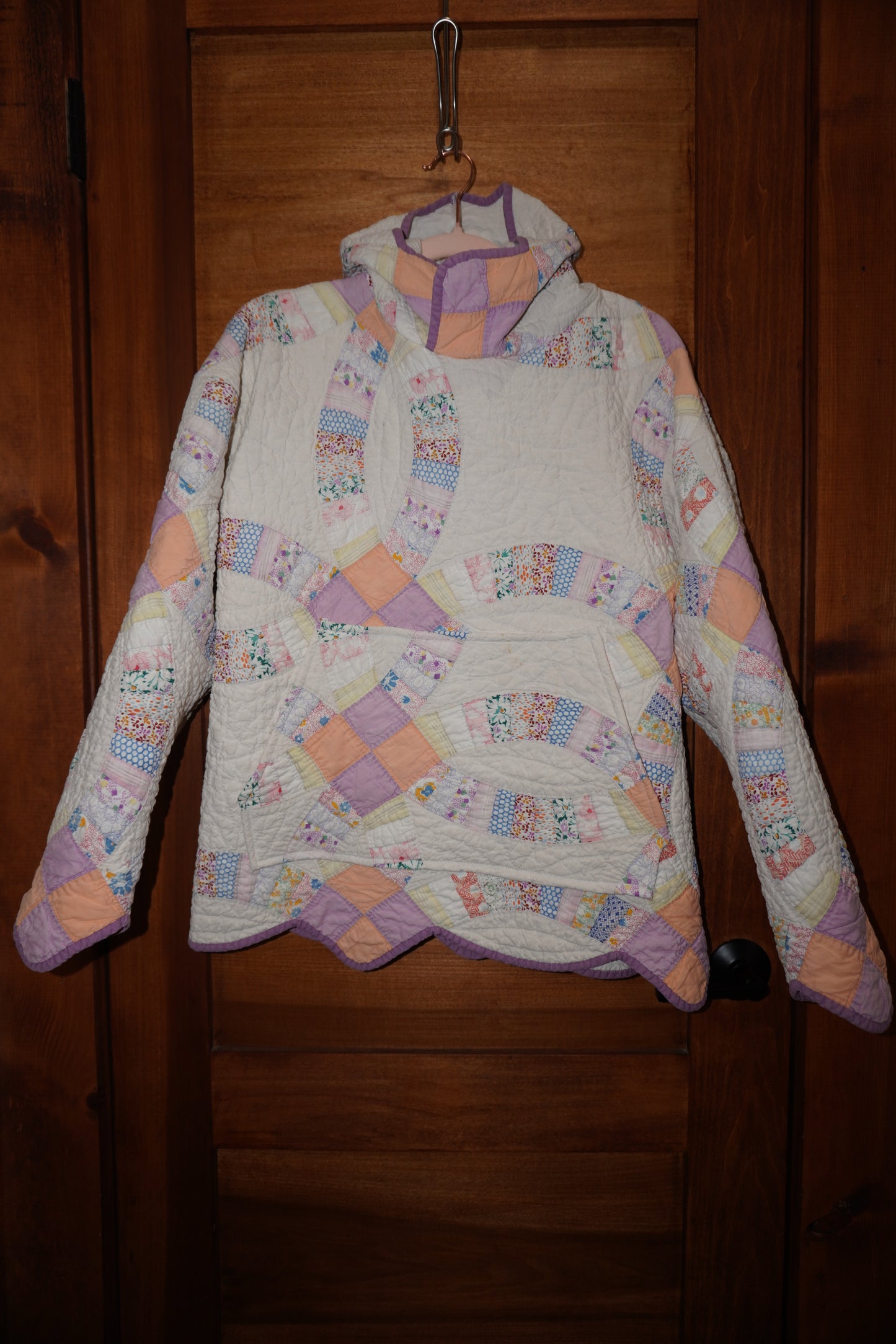 Spring Double Wedding Ring Quilt Hoodie