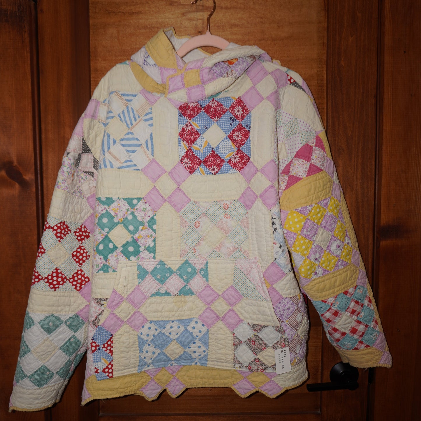 9 patch Quilt Hoodie