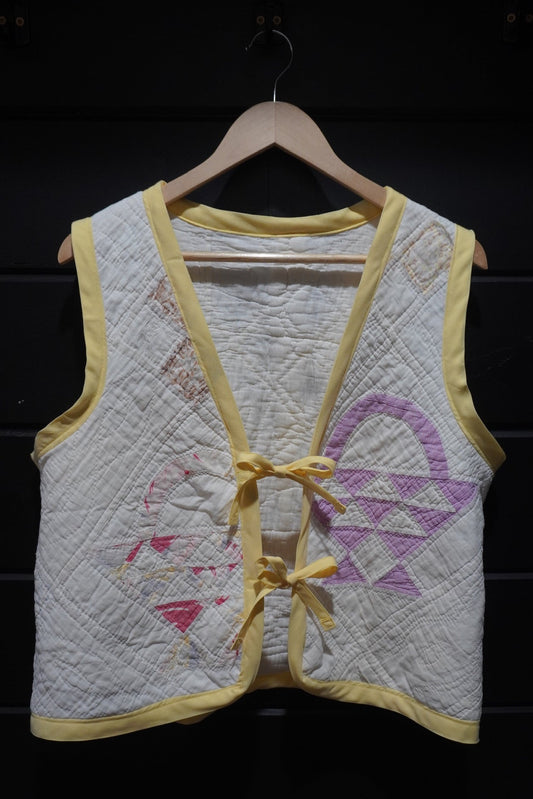 Yellow Flower Baskets Vest