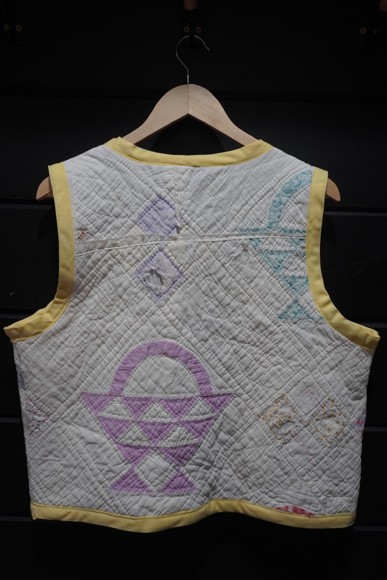 Yellow Flower Baskets Vest